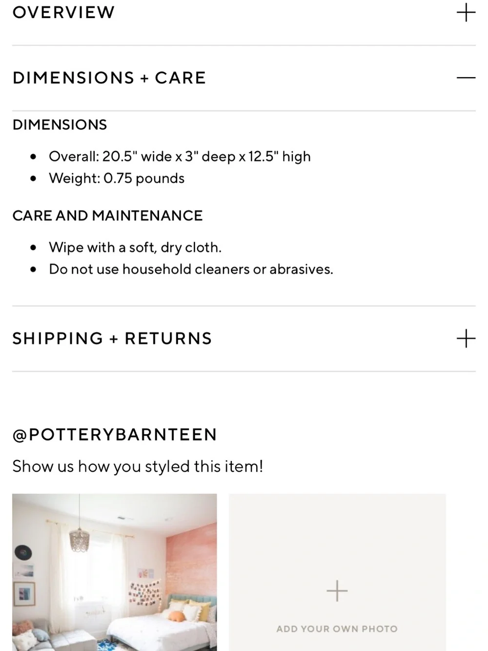 Pottery Barn Gold 